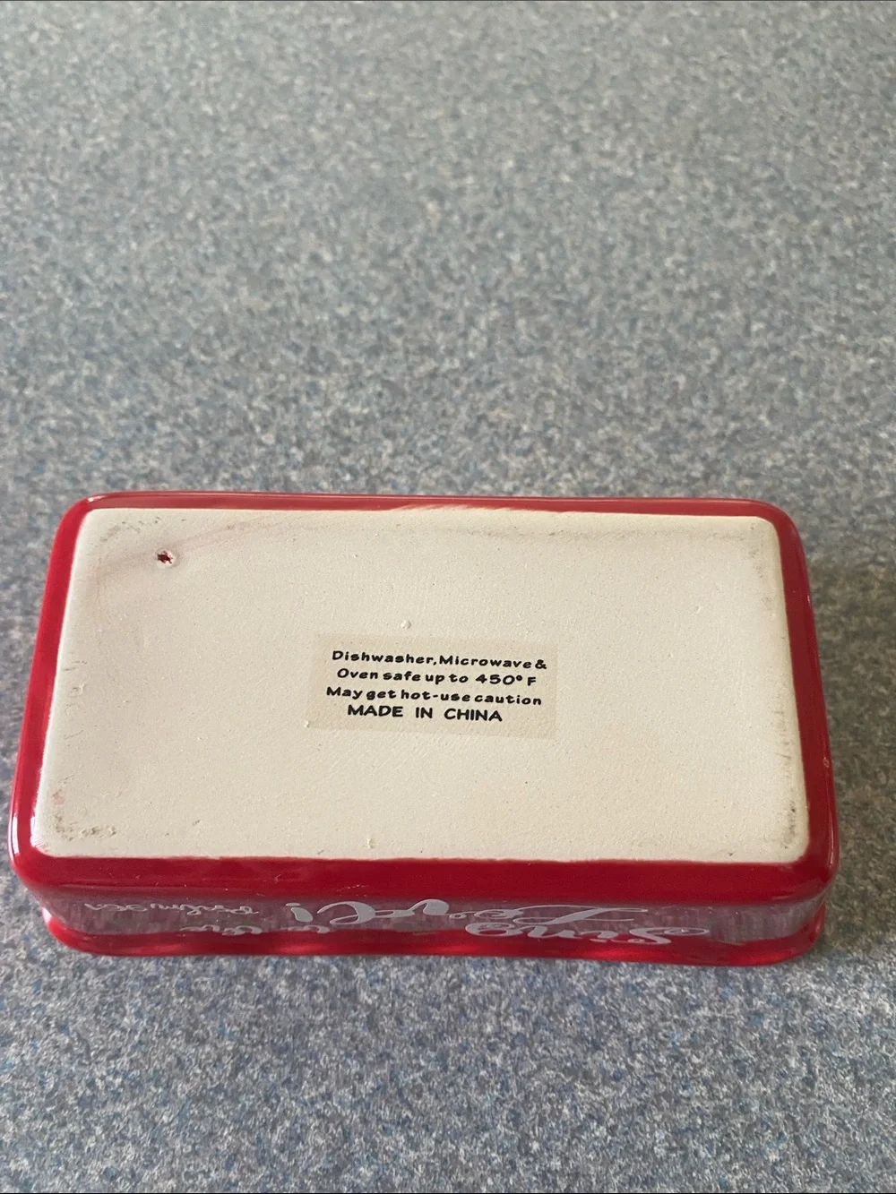 Red Ceramic Loaf Pan - 'Sing to the Lord' Inspirational Bakeware